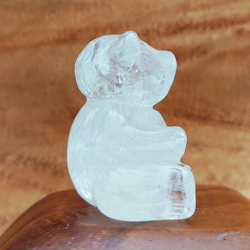 天然石 ラッキーベア ほっこりクマさん クリスタル（水晶） | Crystal