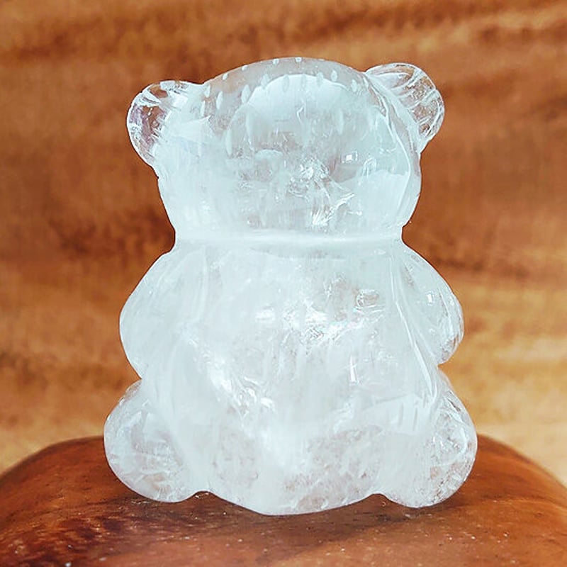 天然石 ラッキーベア ほっこりクマさん クリスタル（水晶） | Crystal