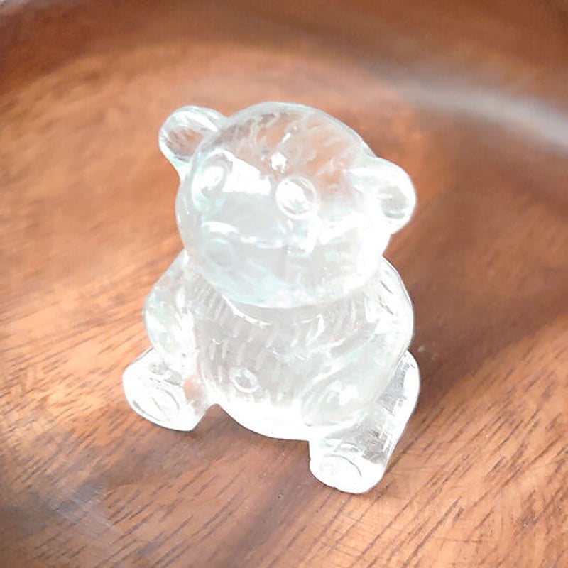 天然石 ラッキーベア ほっこりクマさん クリスタル（水晶） | Crystal