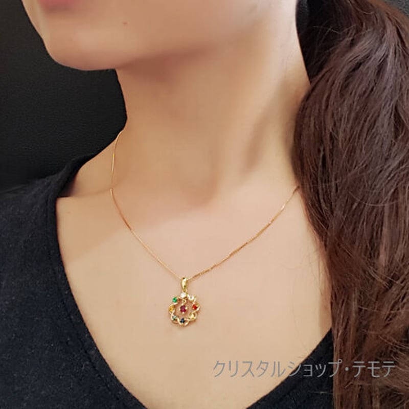 ☆未使用☆ nawaratana 9つの宝石　SV925 ペンダントトップ ナワラタナ 9つの宝石 マルチ石 ダイヤモンド 0.11ct ペンダント