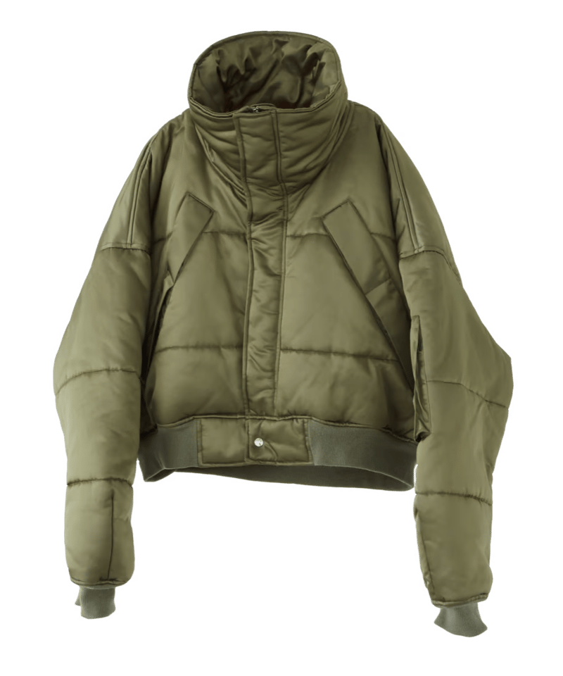 HIGHNECK VOLUME MA-1（KHAKI） | VIVAMUS