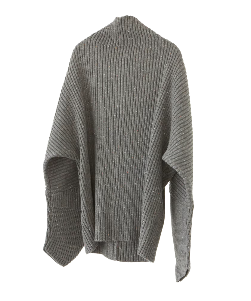 DRY BIG RIB KNIT（GRAY） | VIVAMUS