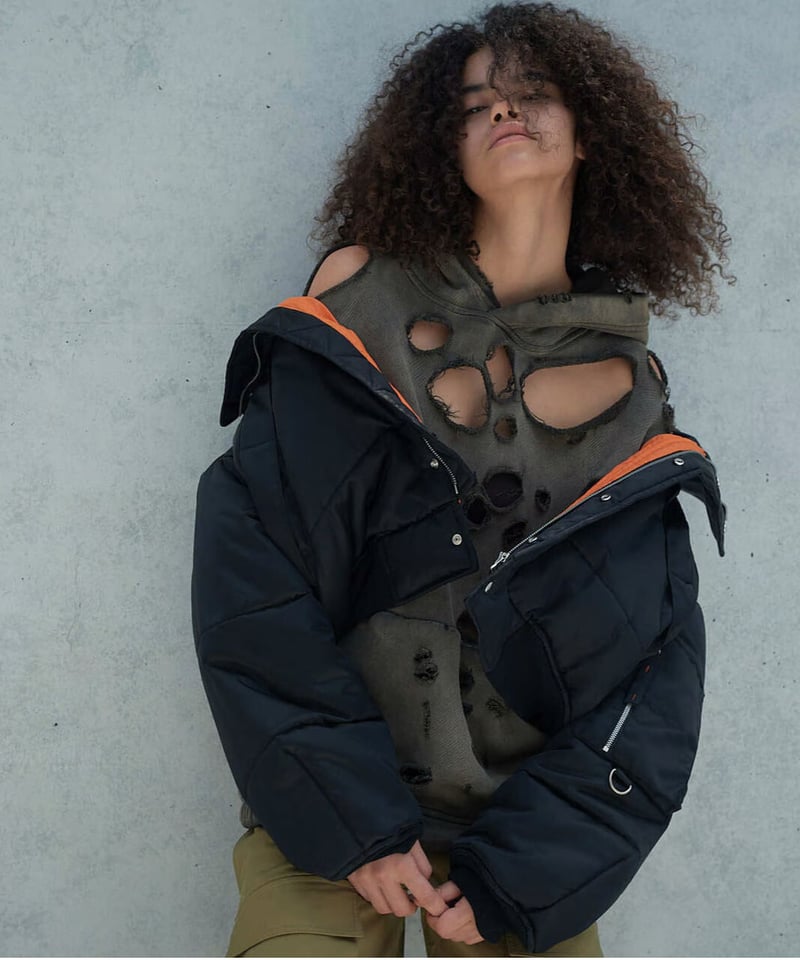 HIGHNECK VOLUME MA-1（BLACK） | VIVAMUS