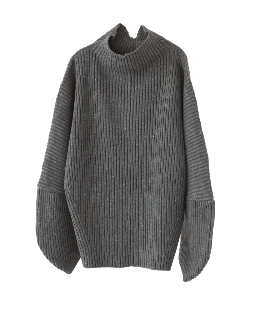 DRY BIG RIB KNIT（GRAY） | VIVAMUS