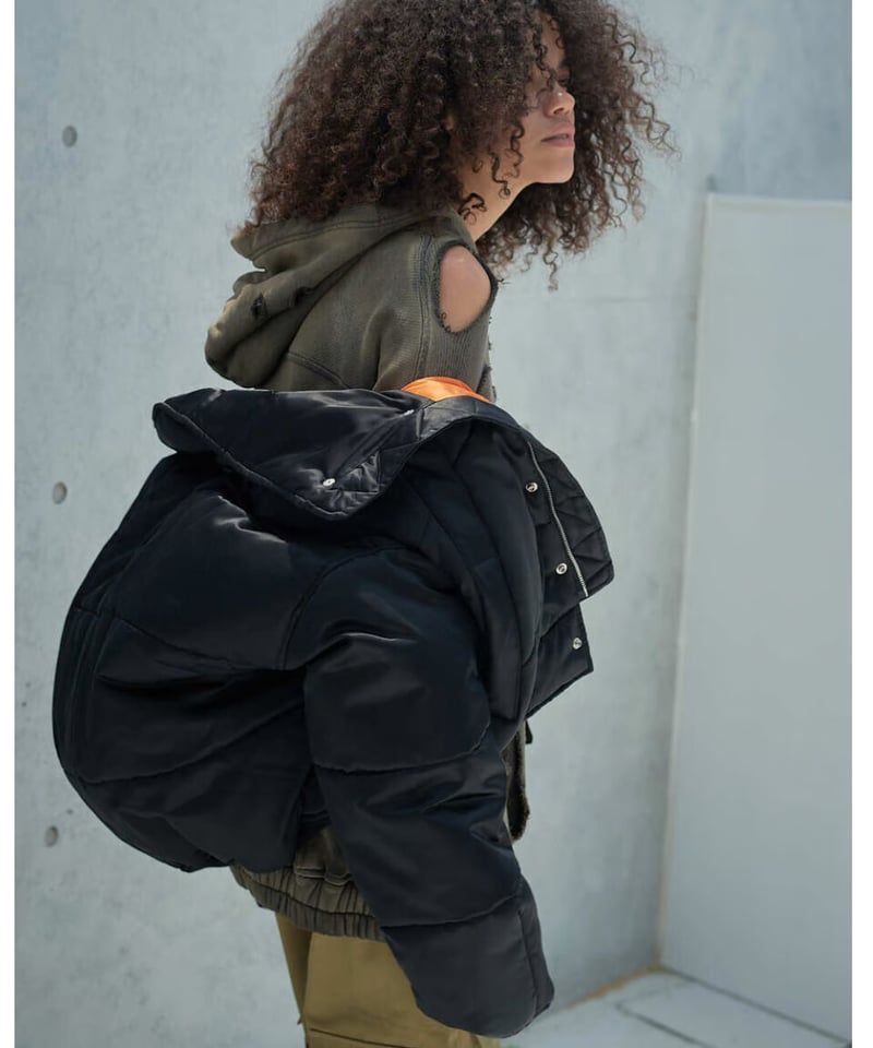 HIGHNECK VOLUME MA-1（BLACK） | VIVAMUS