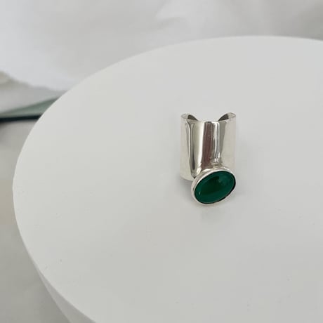 RING｜SR-72 green onyx｜廃番品