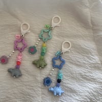 dinosaur keyring -star-