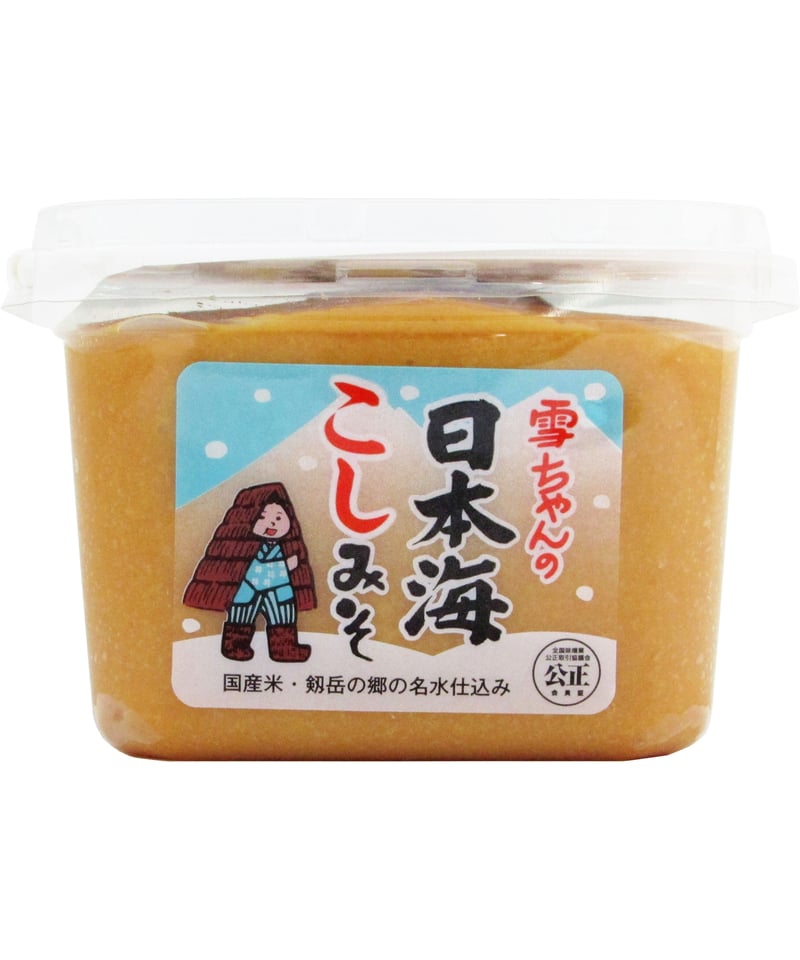 日本海味噌醤油 雪ちゃんの日本海こしみそ 500g | bimitas MERCATO