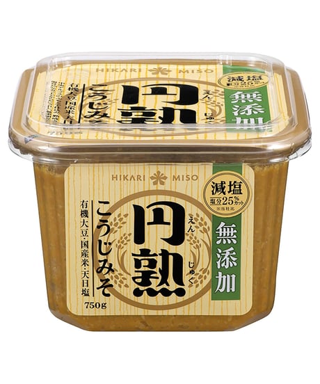 ひかり味噌　無添加　円熟こうじみそ　減塩　750g