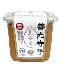マルモ青木味噌醤油醸造場　国産善光寺平　白　500g　×6個