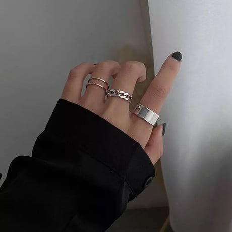 リング 3点セット シルバーアクセサリー シルバーリング