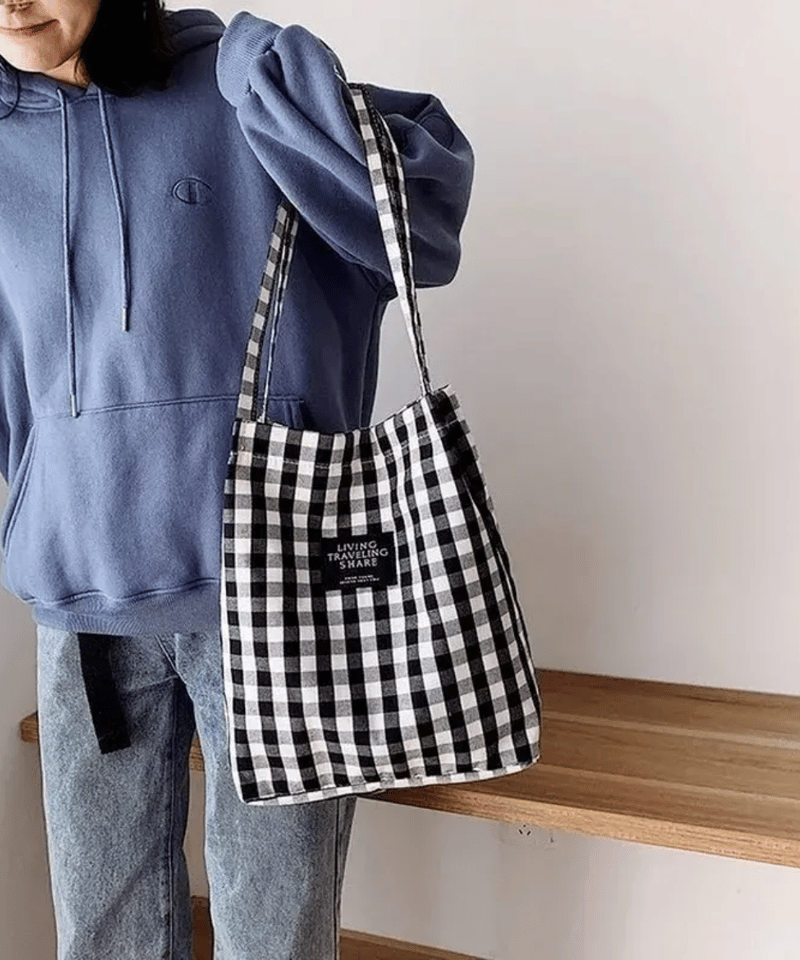 ギンガムチェック トートバッグ TBG97 | Syanamii
