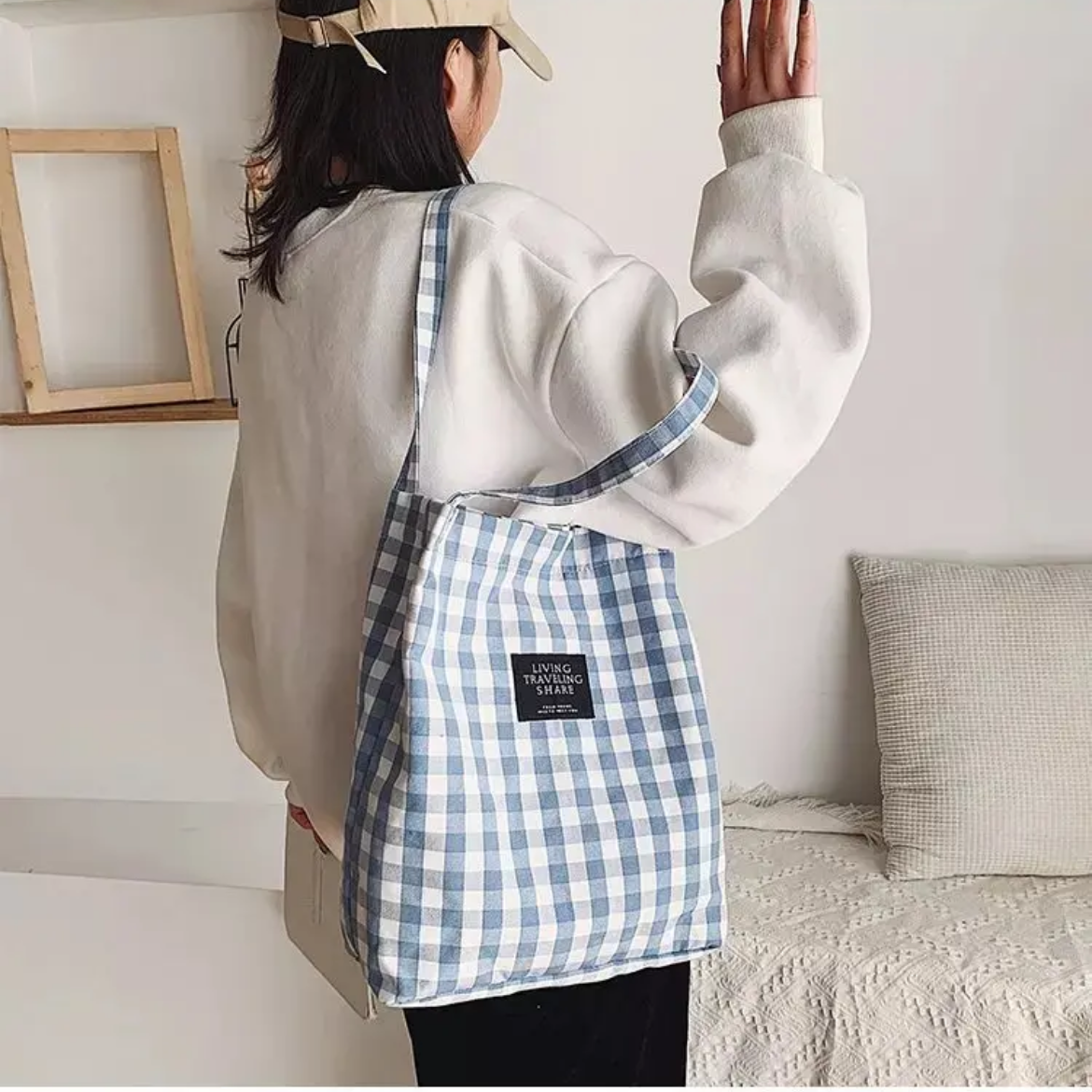 ギンガムチェック トートバッグ TBG97 | Syanamii