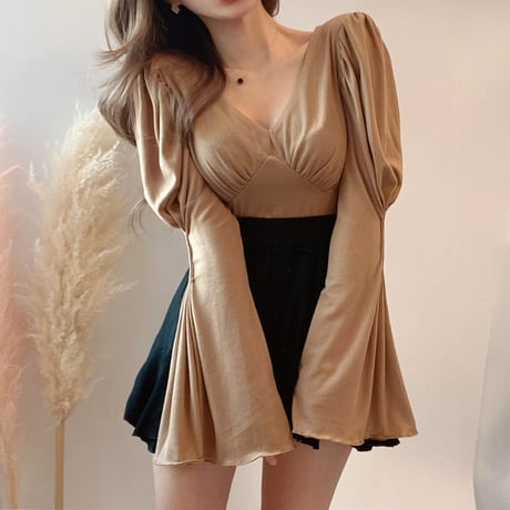 フレアスリーブ トップス TPS12