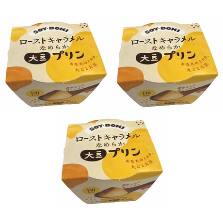 ヤマク食品　大豆プリン　ローストキャラメル　100g×3個