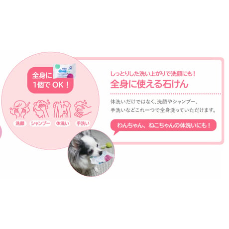 シャボン石けん　シャボン玉浴用せっけん　100g×4個