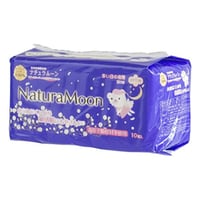 ナチュラムーン　生理用ナプキン多い日の夜用　羽つき10個入【医薬部外品】