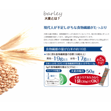 豊橋糧食　大麦シリアル3.3　35g×3袋