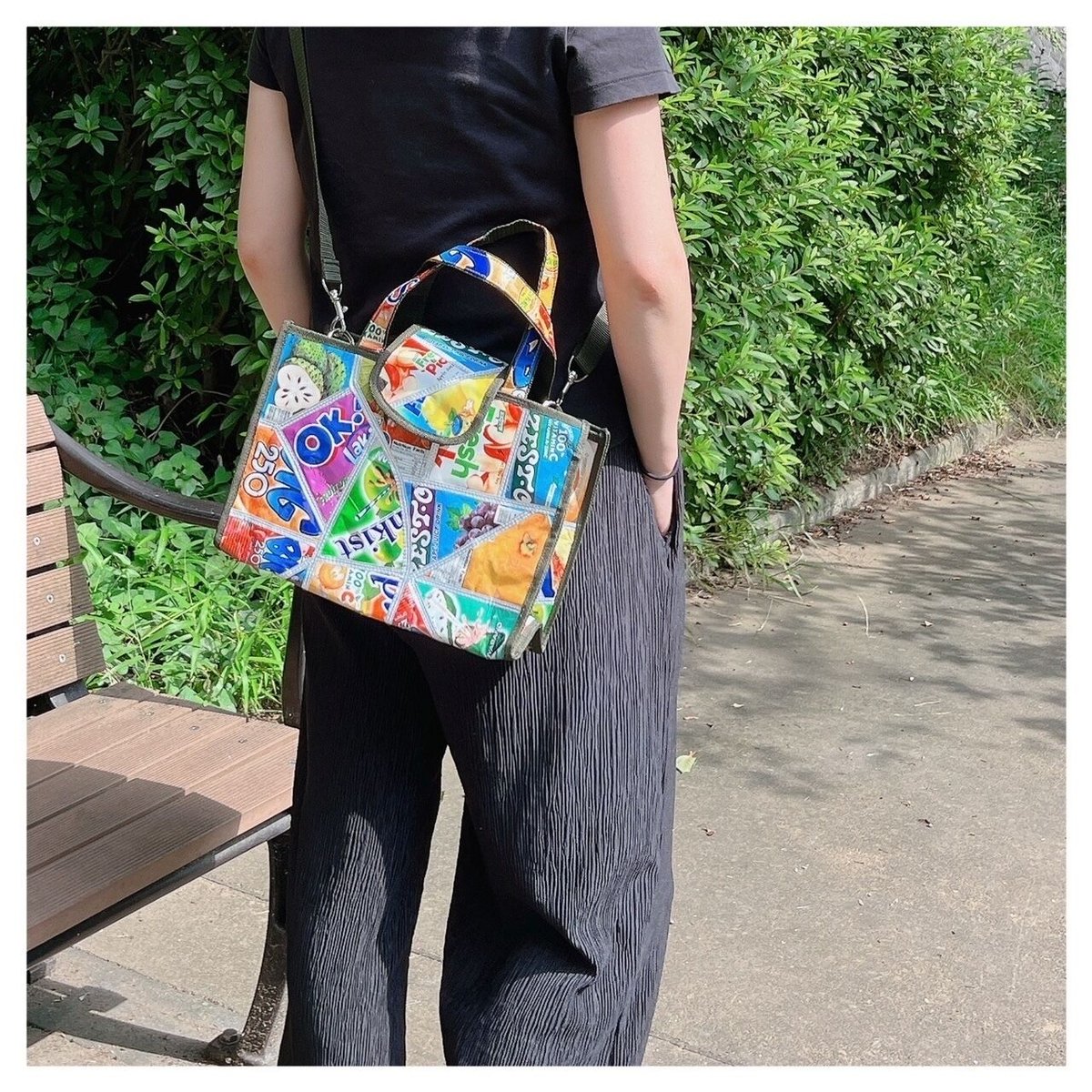 パッチワークトート「クレイジー2ウェイ」 | Coco&K.