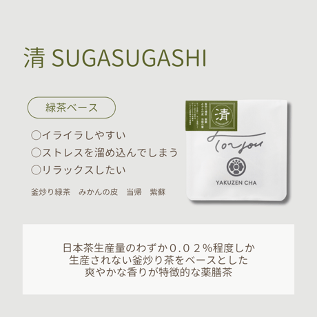 苦くない薬膳茶のギフト （基本の5種）