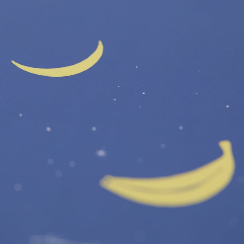 バナナと葡萄 F0006_月とバナナ ＜額付き＞ | studio.shun