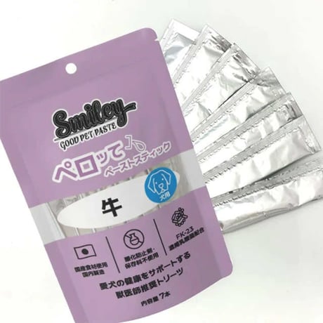 smiley スマイリー ペロッて ペーストスティック 7本入り（10g/本）