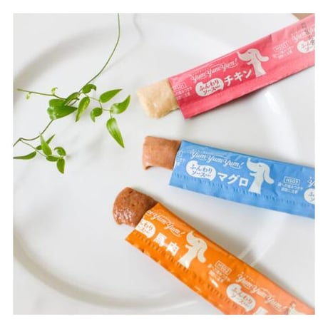 yum yum yum！(ヤムヤムヤム) ふんわりソース仕立て10gx6本 【マグロ】 犬用おやつ ドッグフード ウェットフード トッピング