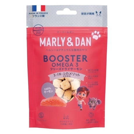 MARLY&DAN マーリー＆ダン 猫用 フリーズドライ サーモン 40g 猫用おやつ キャットフード