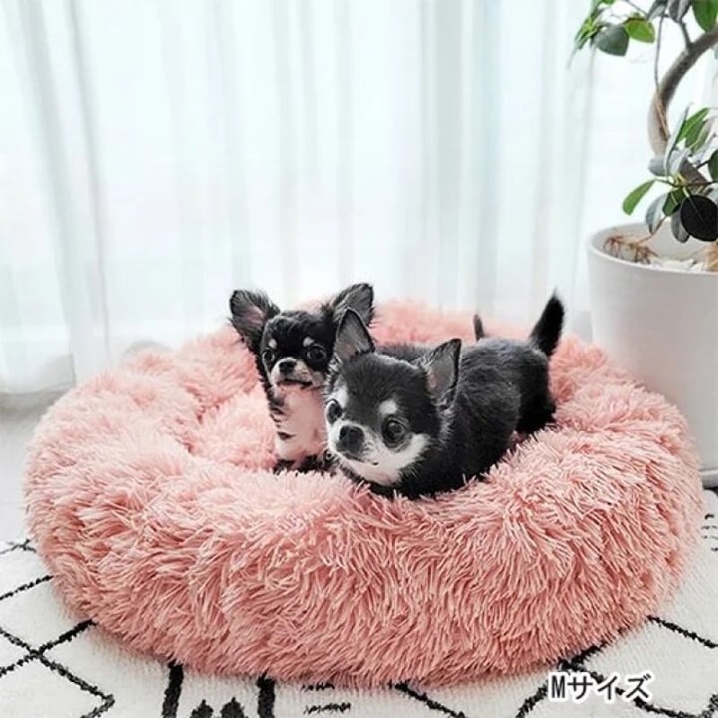pbe204】ふわふわマカロンベッド S 犬猫 ドッグベッド | A N Z U D O G