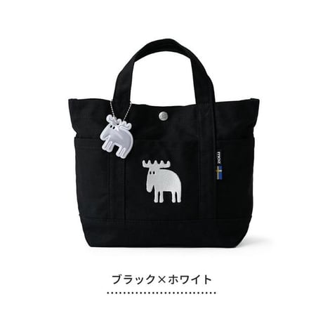 moz キャンバスミニトートバッグ お散歩バッグ ポケット9個付き お出かけ 犬のお散歩