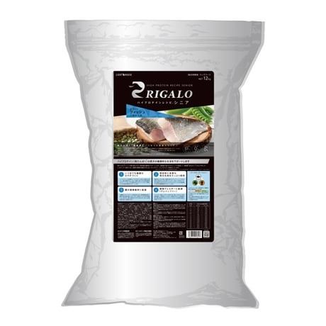 RIGALO リガロ ハイプロテインレシピ ７歳以上用 フィッシュ 140g/900g/1.8kg/3.6kg/5.8kg/12kg 犬用 ドッグフード ドライフード