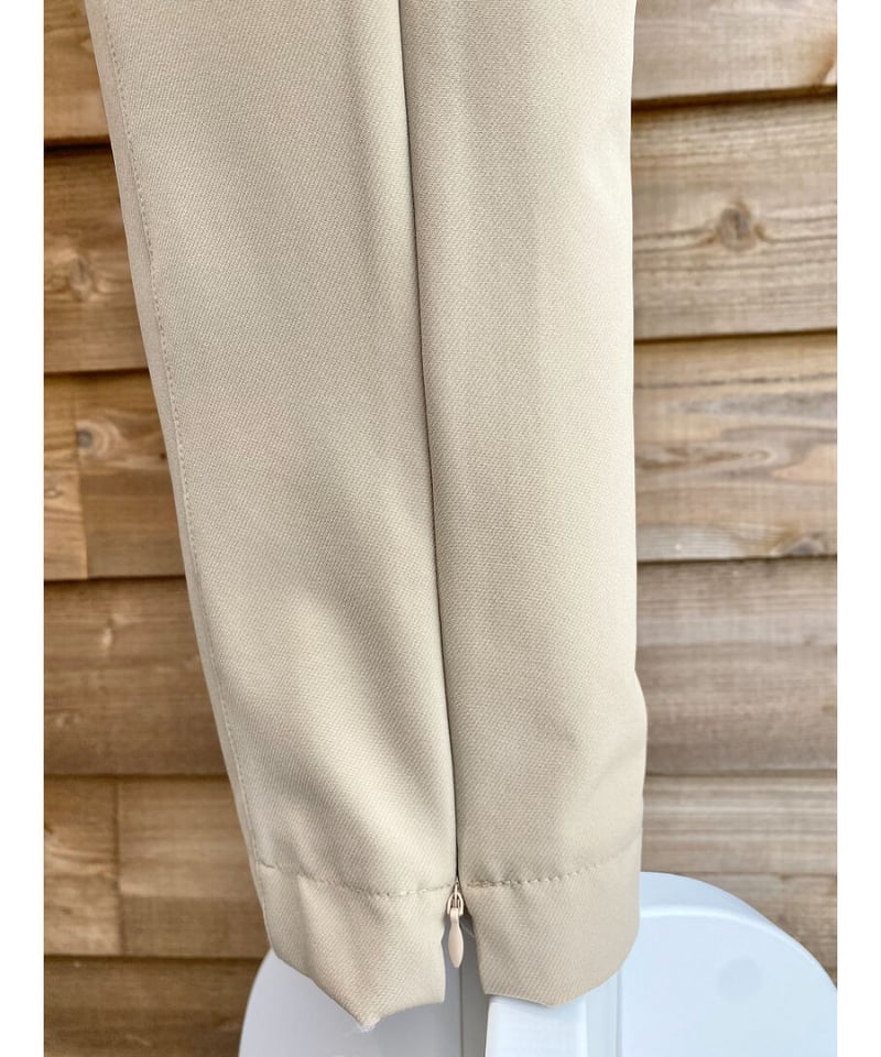 ストレッチウエストカットソー裾ファスナーパンツ | ミセス・シニアの