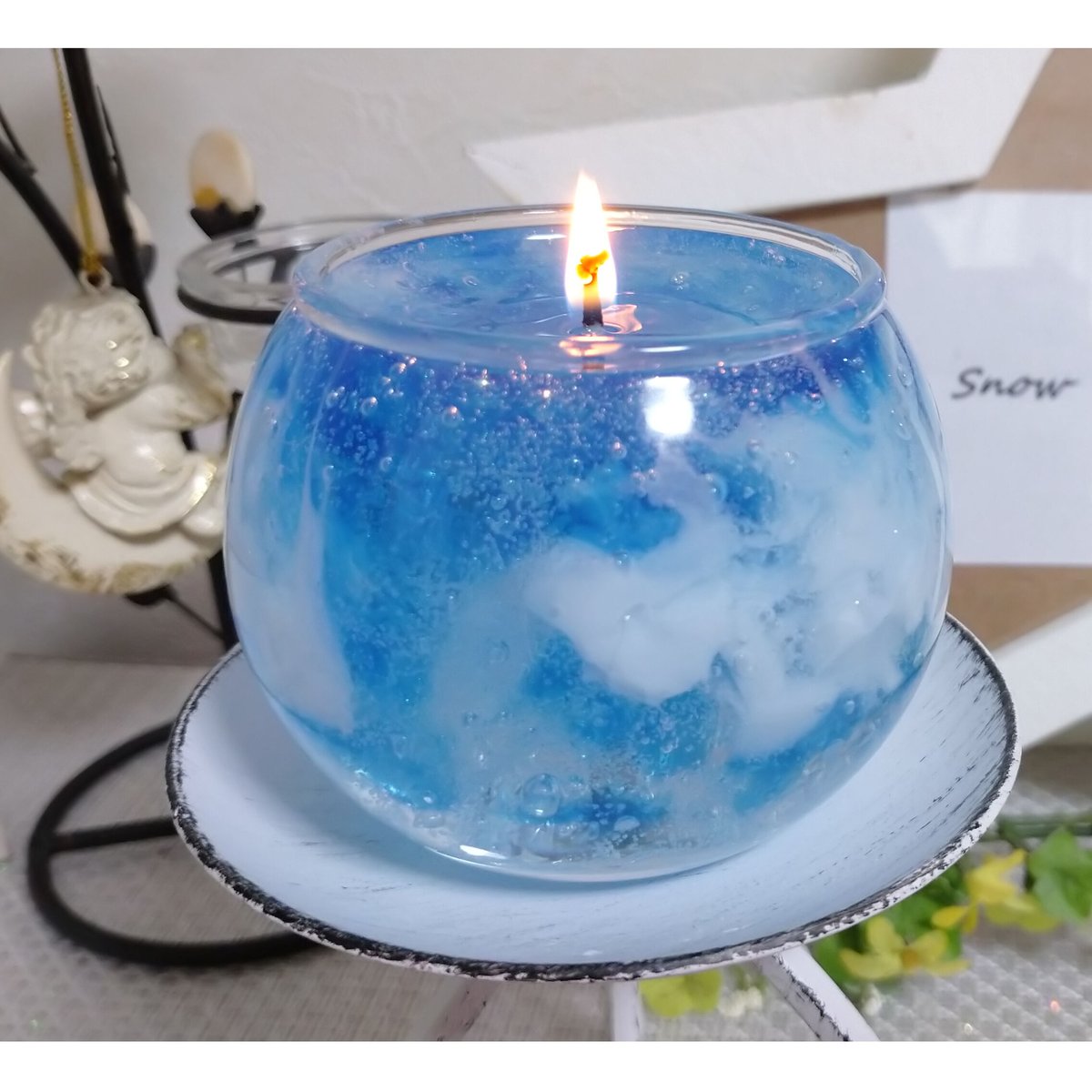ジェルキャンドル 一覧 空色ジェルキャンドル | Snow Candle