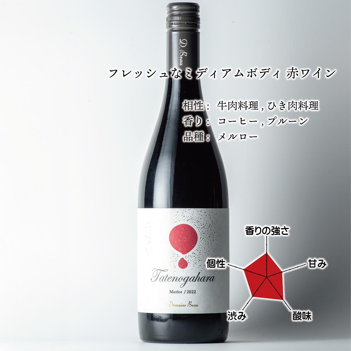 【送料無料】最上級メルロー！アルフィオーレ♪日本ワイン 立野原 メルロー 2022 | Domaine Beau ONLINE SHOP