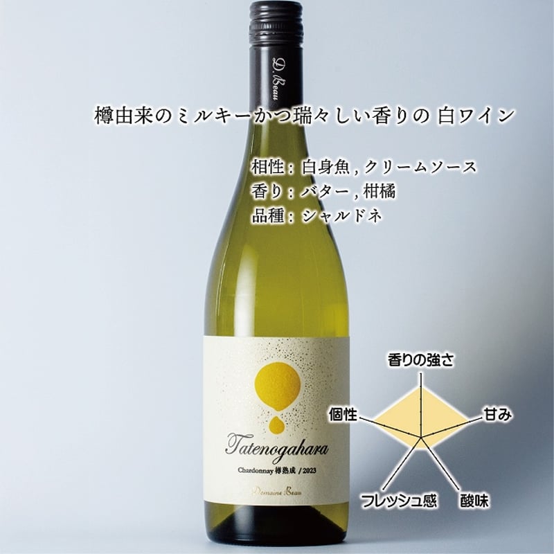 城戸ワイン シャルドネ 2023 2本セット 立野原 シャルドネ 樽熟成 2023 | Domaine Beau ONLINE SHOP