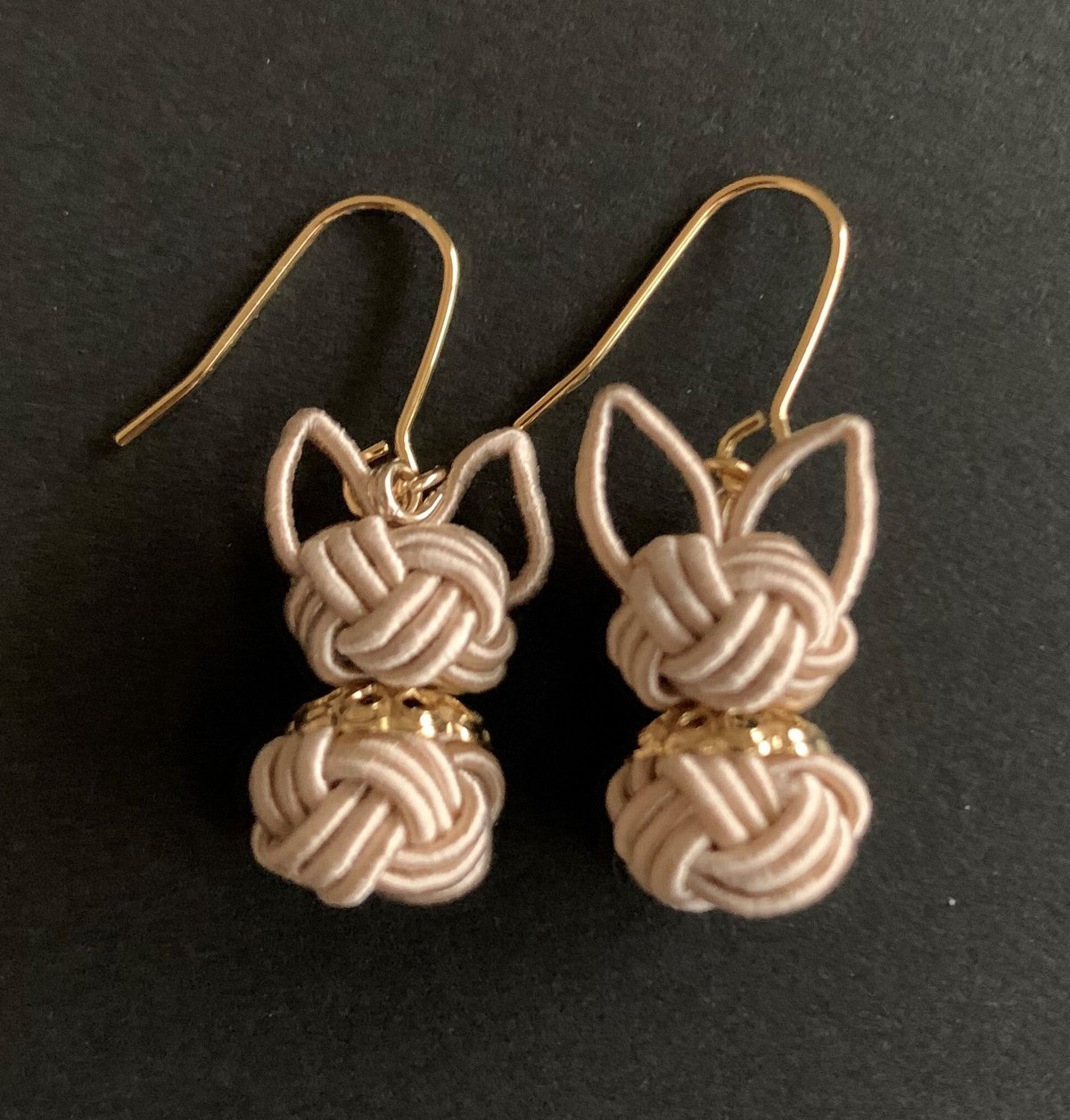 ฅ❤️ ねこ 猫 梅結び レジン 花 祭り 水引 祭り 夏 ピアス イヤリング