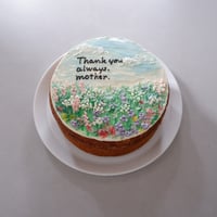 セミオーダーケーキ「かすみ草」5号サイズ（直径15cm） | Eat & Smile