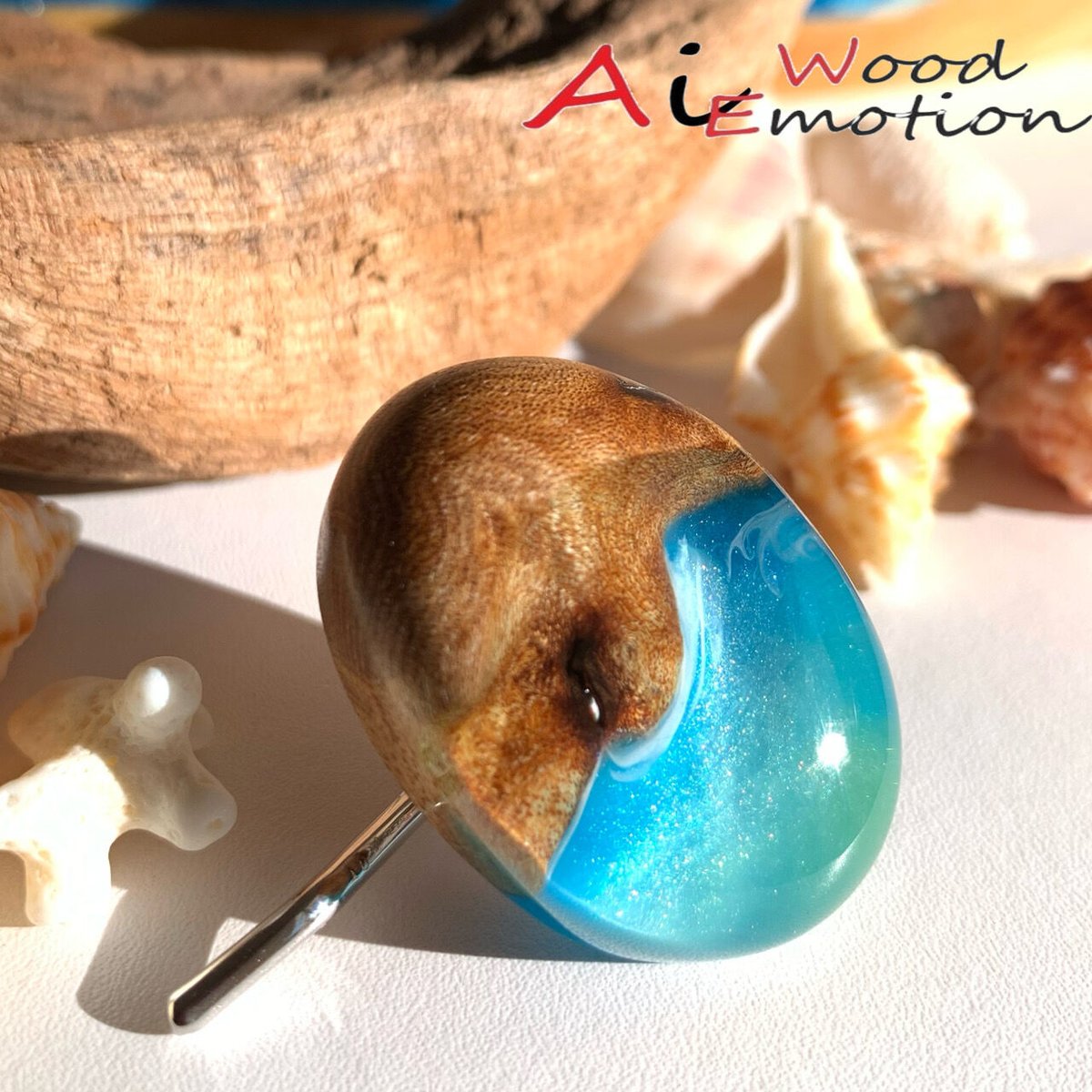 ハンドメイド　深海の宝物　ポニーフック 1d8ffc14d4cf89cede419b6c5714ba