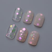 PIXIE PINK HOLOGRAM STAR/HEXAGON