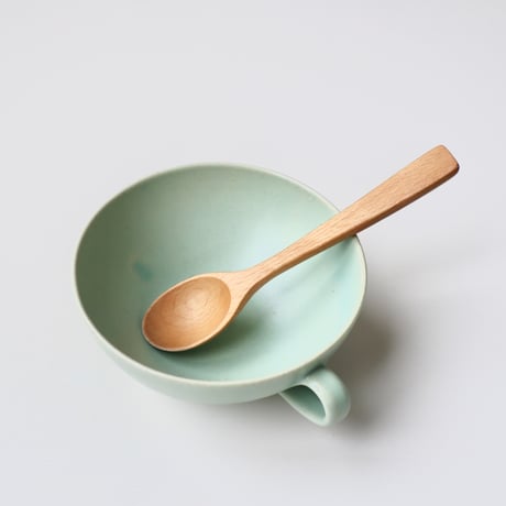 会津本郷焼　樹ノ音工房　色釉スープボウル（グリーン）