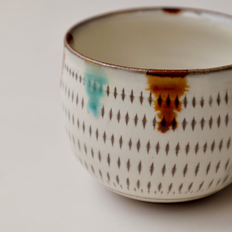 小石原焼 まるた窯/太田剛速 三彩飛び鉋マグカップ | nukumoly