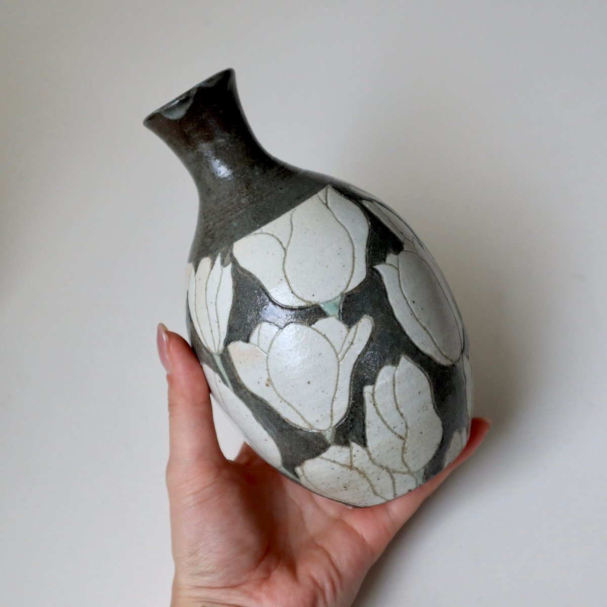 会津本郷焼 樹ノ音工房 加彩花器（レモン・みずき） | nukumoly