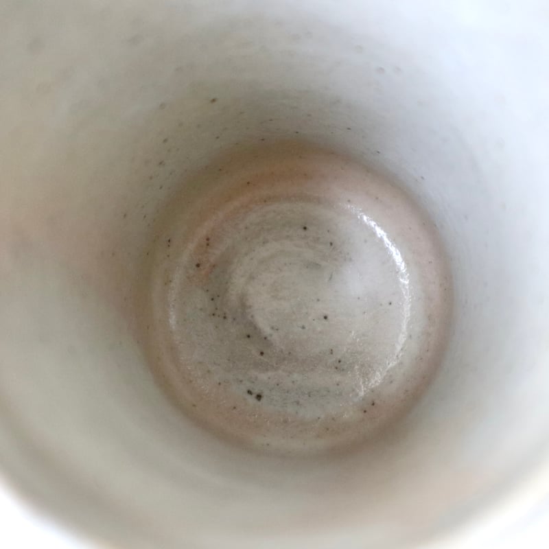 会津本郷焼 樹ノ音工房 加彩ビアマグ（レモン・青黒丸花） | nukumoly