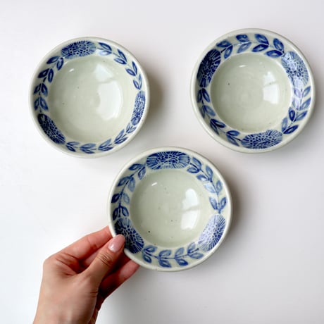 松崎麗　小鉢（呉須）