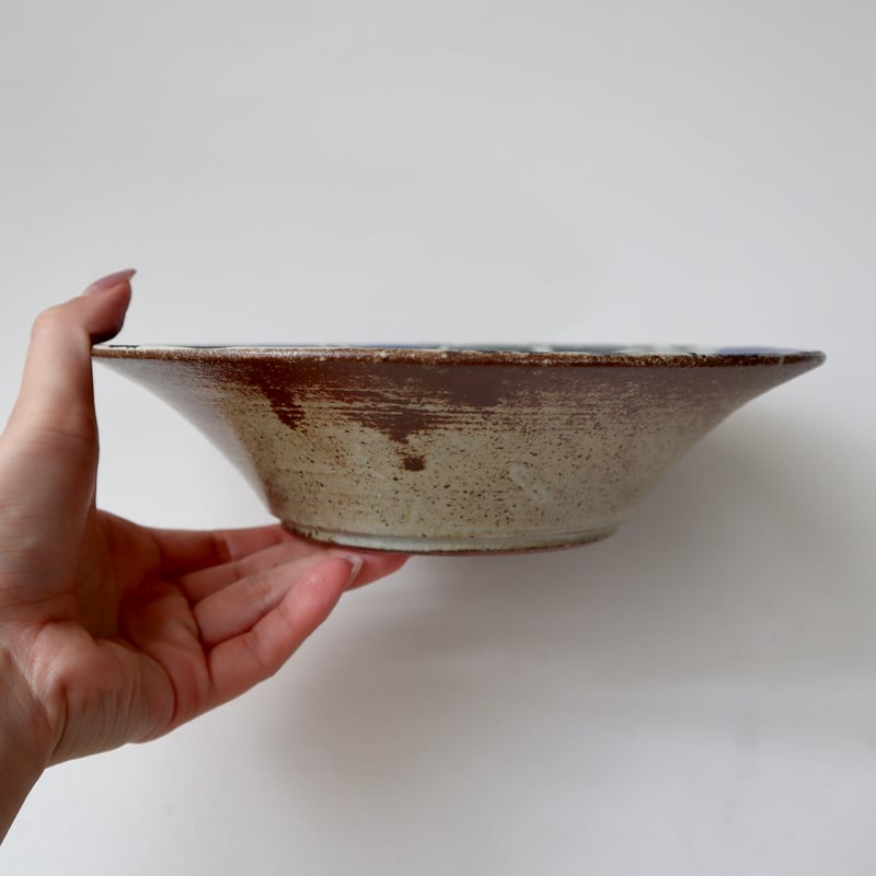 NO455 会津本郷焼二彩こね鉢鉢民芸