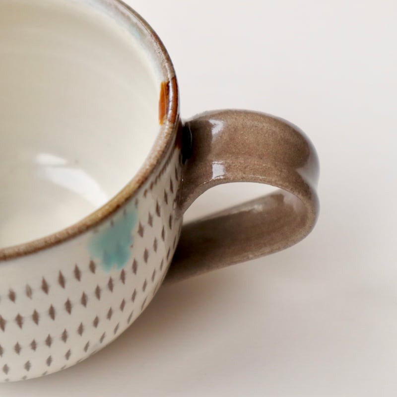 小石原焼 まるた窯/太田剛速 三彩飛び鉋マグカップ | nukumoly