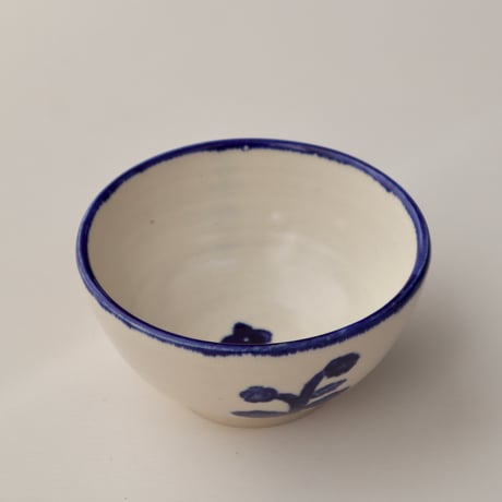 長浜由起子　和紙染シリーズ　茶碗（青・茶）