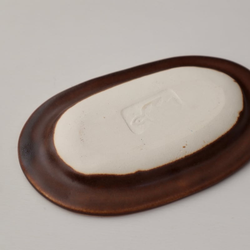 長浜由起子 絵付けオーバルお花皿 | nukumoly