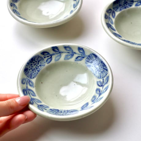 松崎麗　小鉢（呉須）