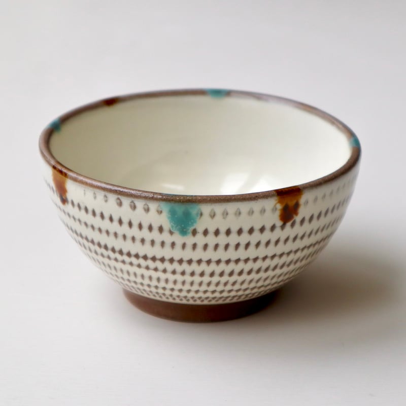小石原焼 まるた窯/太田剛速 三彩飛び鉋飯椀 | nukumoly